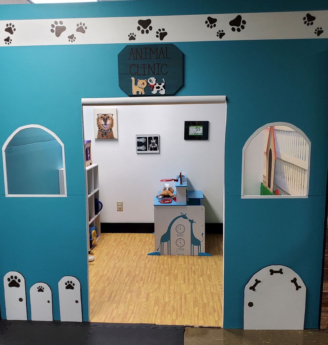 The Animal Clinic play space at Grammy's Town