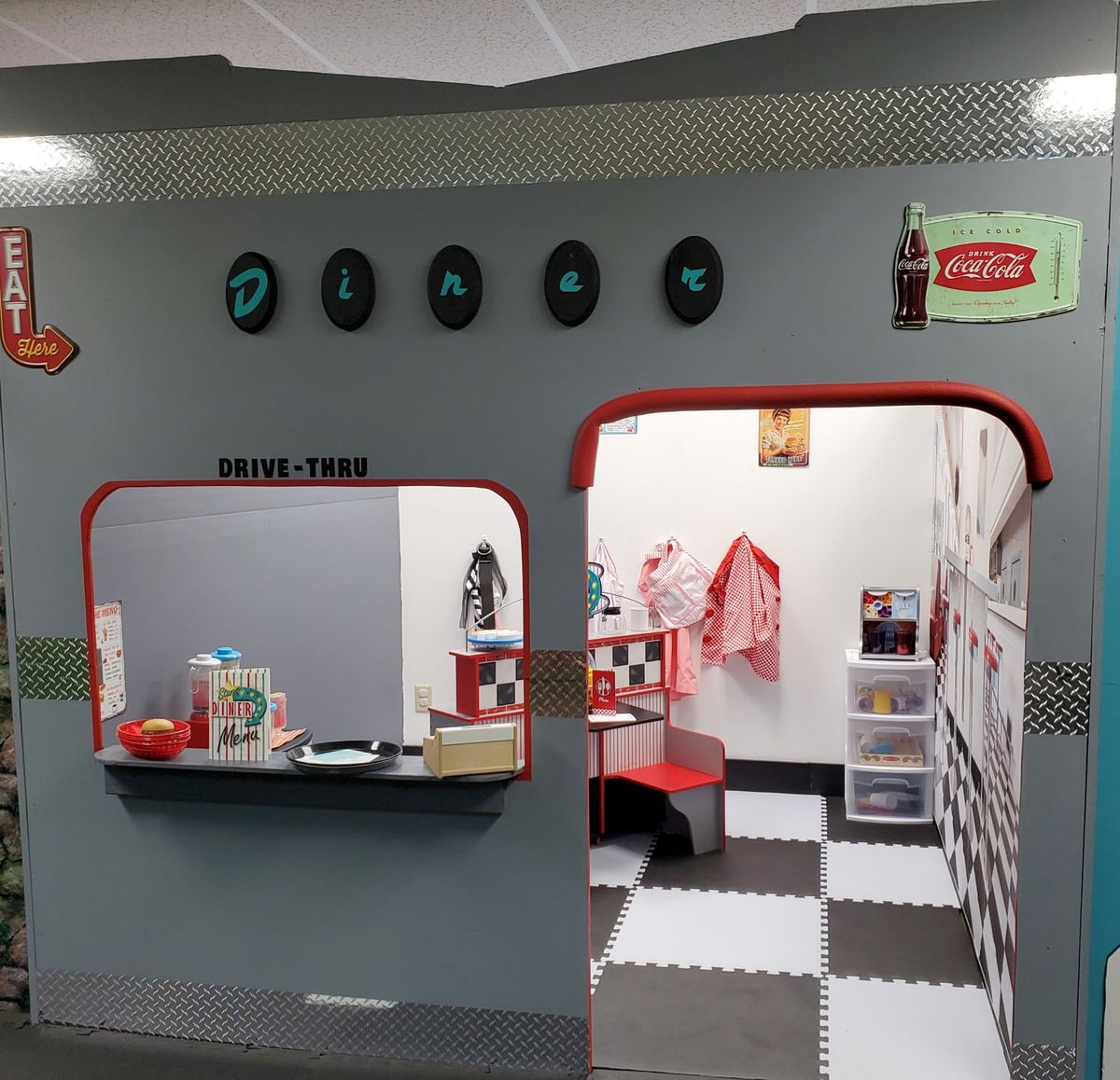 The Diner play space at Grammy's Town