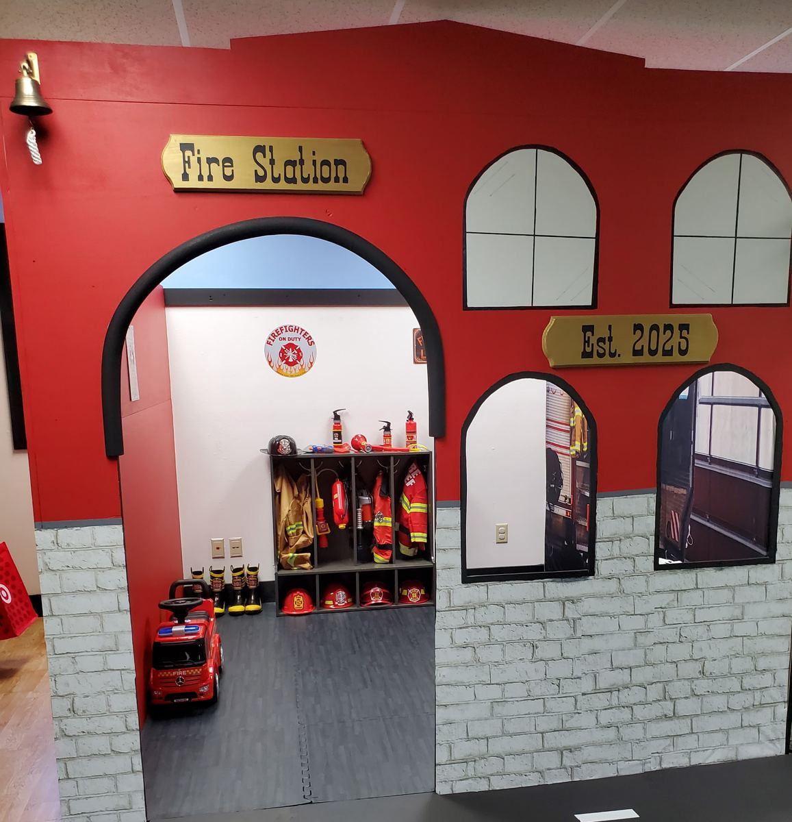 The Fire Station play space at Grammy's Town