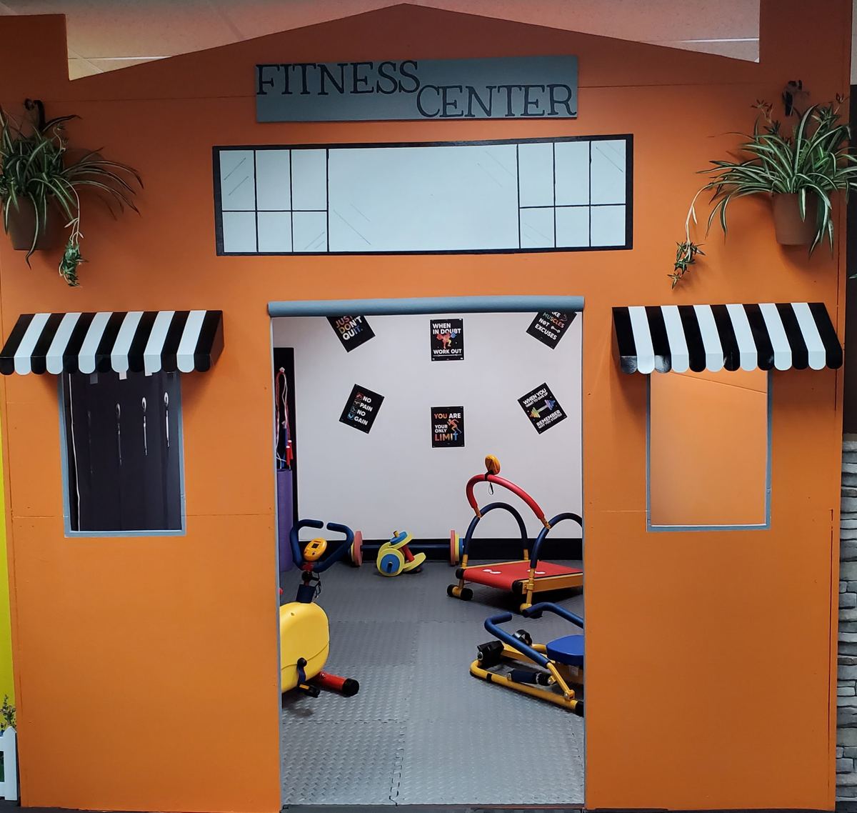The Fitness Center play space at Grammy's Town