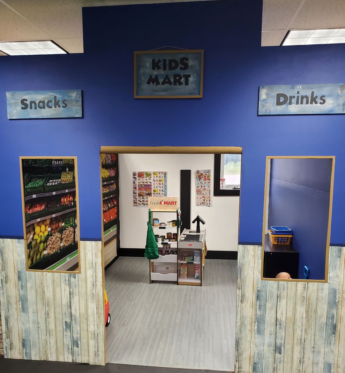 The Kids Mart play space at Grammy's Town